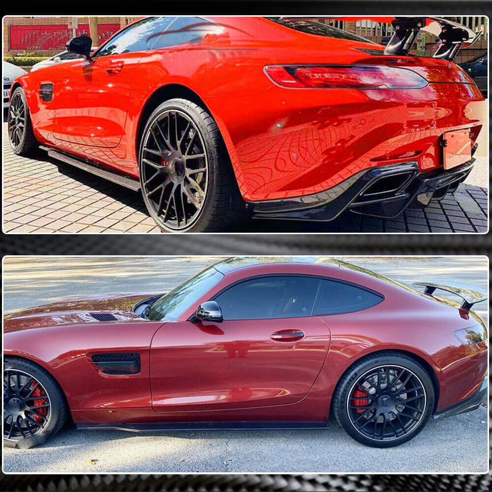 Side Skirts (2015-2017, Carbon) for Mercedes AMG GT C190/R190 2014-2022 - image 4