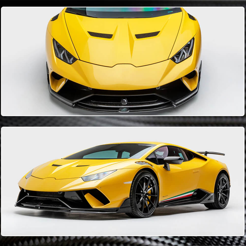 Front Bumper Lip V2 (Carbon) for Lamborghini Huracan 2014- - image 4