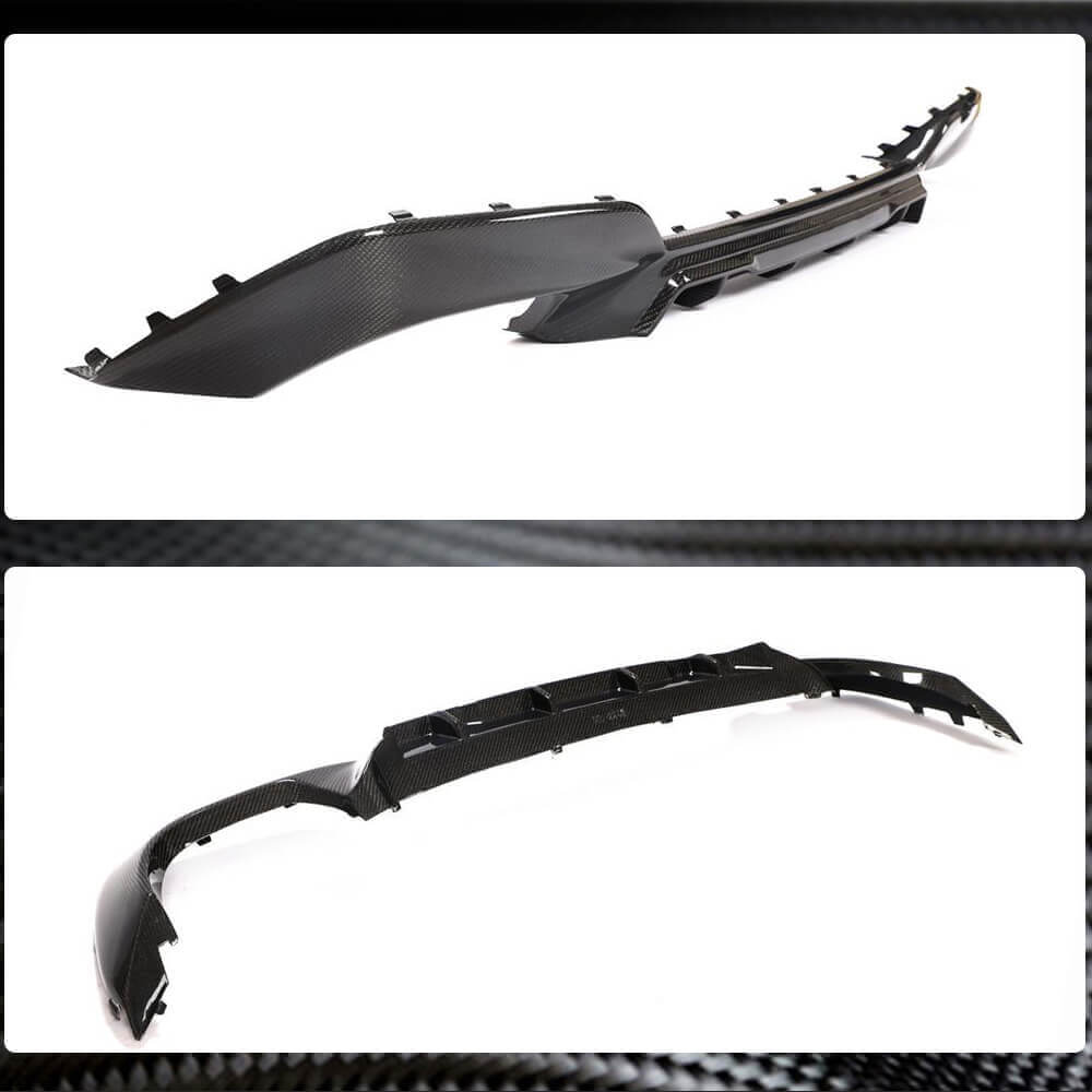 Rear Bumper Diffuser (for M340i 2018-2022, Carbon) for BMW 3 Series G20/G21 2018- - image 4