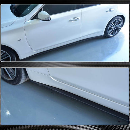 Side Skirts V2 (for Q50, Carbon) for Infiniti Q50/Q60 2013-2024 - image 4