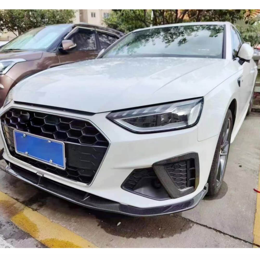 Fog light covers V1 (for S-Line SD 2015-2019, Carbon) for Audi A4 B9 2015-2024 - image 4