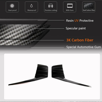 Rear Bumper Splitters Dry Carbon Fiber V5 (for G87) for BMW 2 Series G42 2021- - image 4