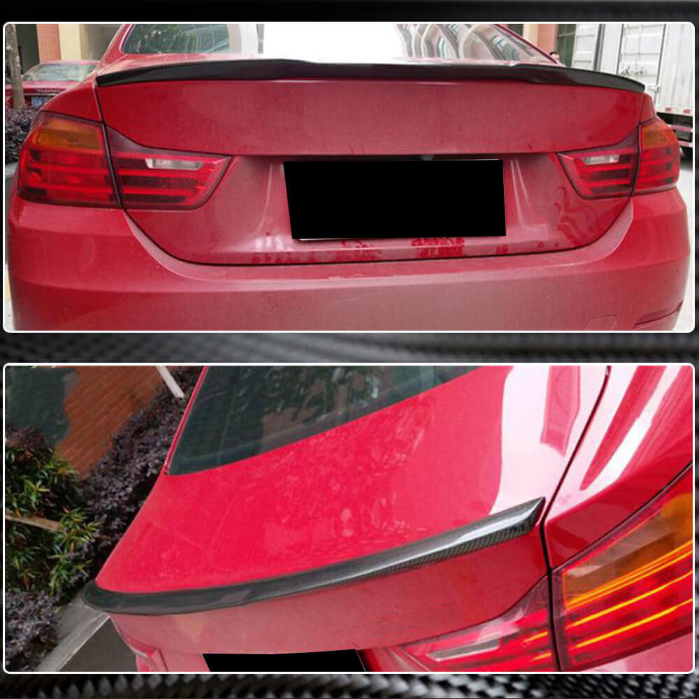 Rear Trunk Spoiler Carbon Fiber V4 (Coupe) for BMW 4 series F-32 2012-2020 - image 4