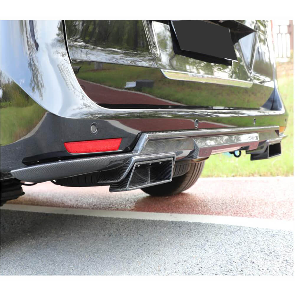 Rear bumper diffuser V1 (for V-Class 2014-2019, Carbon) for Mercedes Vito / V-class W447 2014↗ year - image 4