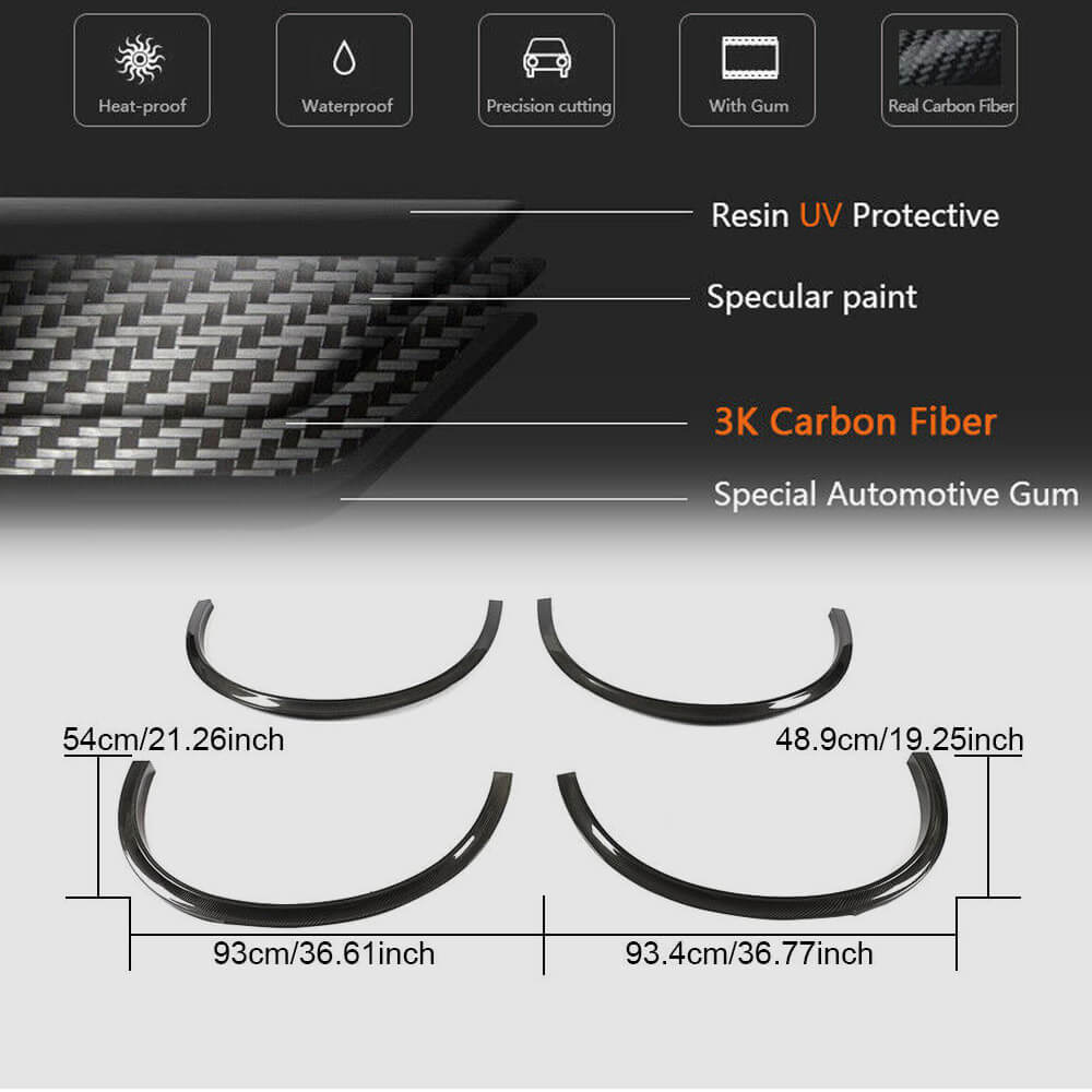 Fender Flares (2017-2023, Carbon) for Alfa Romeo Stelvio 2016- - image 4