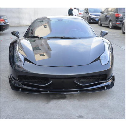 Lip front bumper cover (2011-2013, Carbon) for Ferrari 458 Italia - image 4