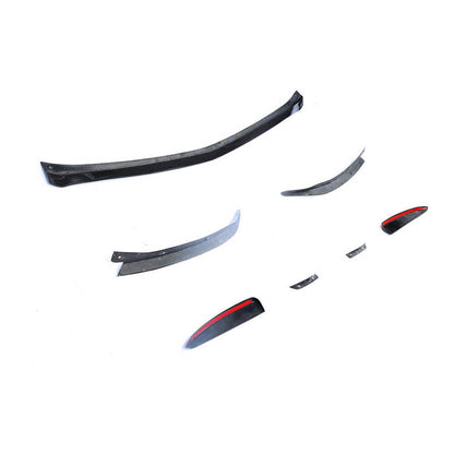 Front Bumper Lip V1 for AMG-Line SD 2018-2021 Carbon for Mercedes A-сlass W177 2018- - image 4