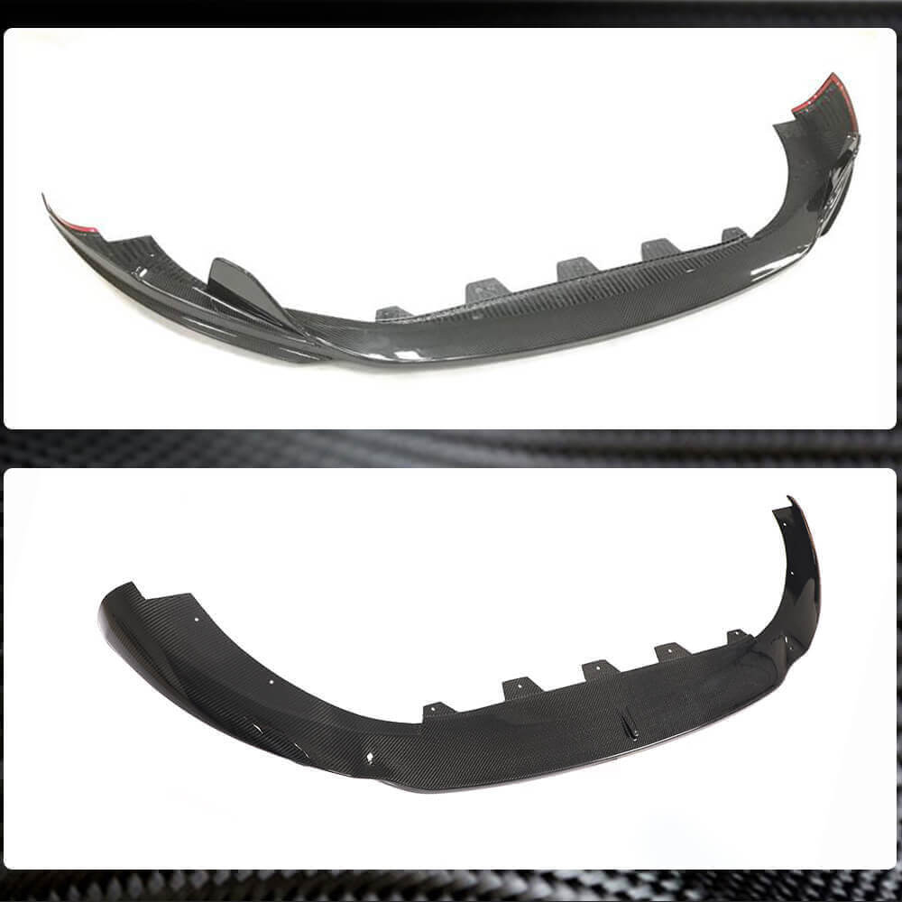 Front Bumper Lip V3 for Base/S/S Q4 2013-2017, Carbon for Maserati Ghibli 2013-2023 - image 4