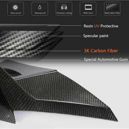 Rear Bumper Covers V2 (Carbon) for Subaru BRZ 2021- - image 4