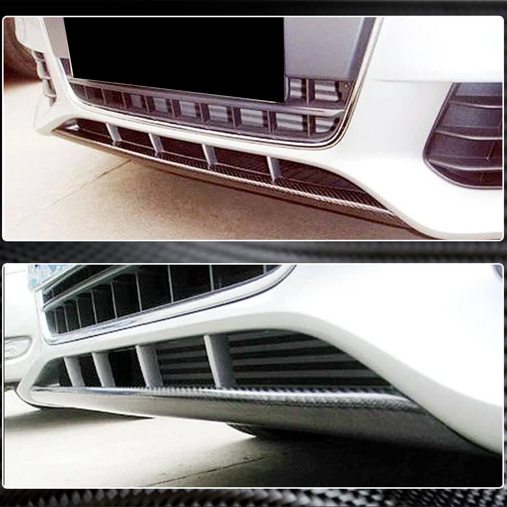 Front bumper center lip (for Base 2007-2011, Carbon) for Audi A4 B8 2007-2015 - image 4