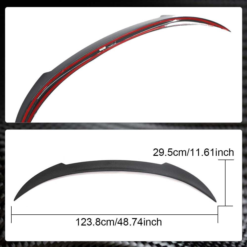 M4-Style Spoiler (for G15/F92, Carbon) for BMW 8 cерія G14/G15/G16 2018- - image 4