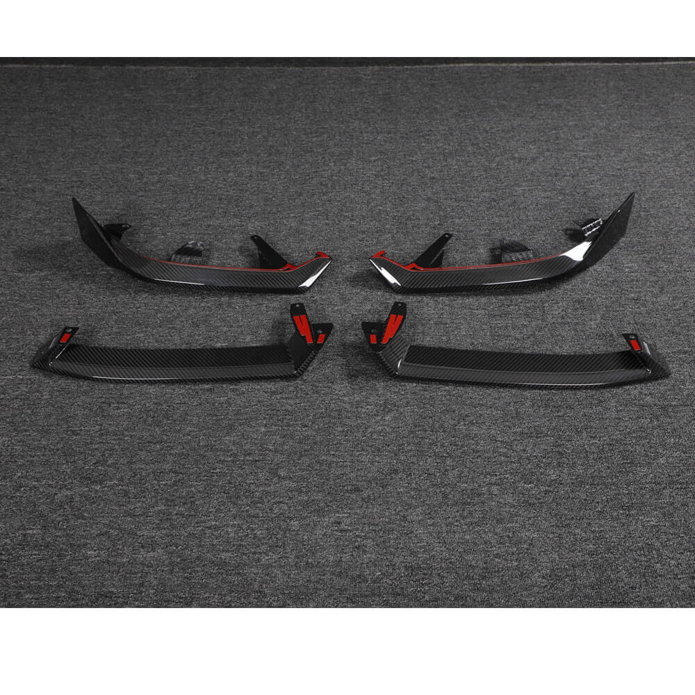 Front Bumper Lip (for M-Sport, Carbon) for BMW 5/i5 Series G60/G60E/G61 2023- - image 4