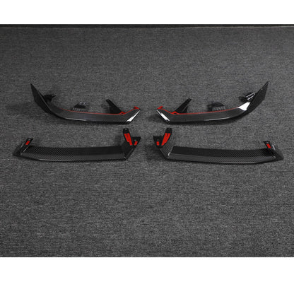 Front Bumper Lip (for M-Sport, Carbon) for BMW 5/i5 Series G60/G60E/G61 2023- - image 4