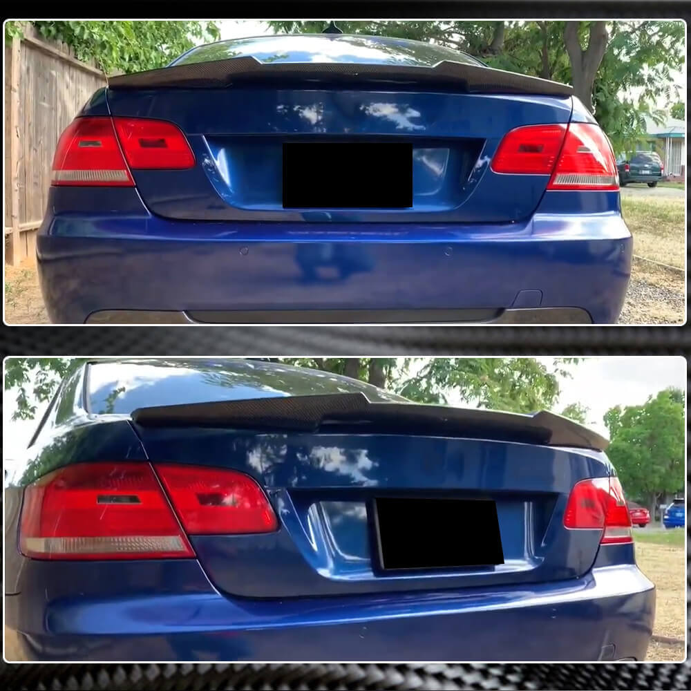 Rear Trunk Spoiler Carbon Fiber V1 (Coupe) for BMW 3 series E-90/91/92/93 2005-2011 - image 4