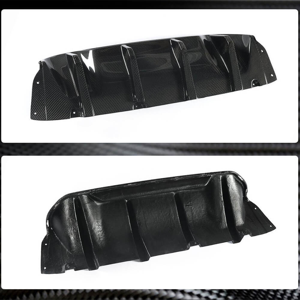 Rear Bumper Diffuser V1 for M-Sport/M5 F90 (Carbon) for BMW 5 Series G30/G31 2017-2023 - image 4
