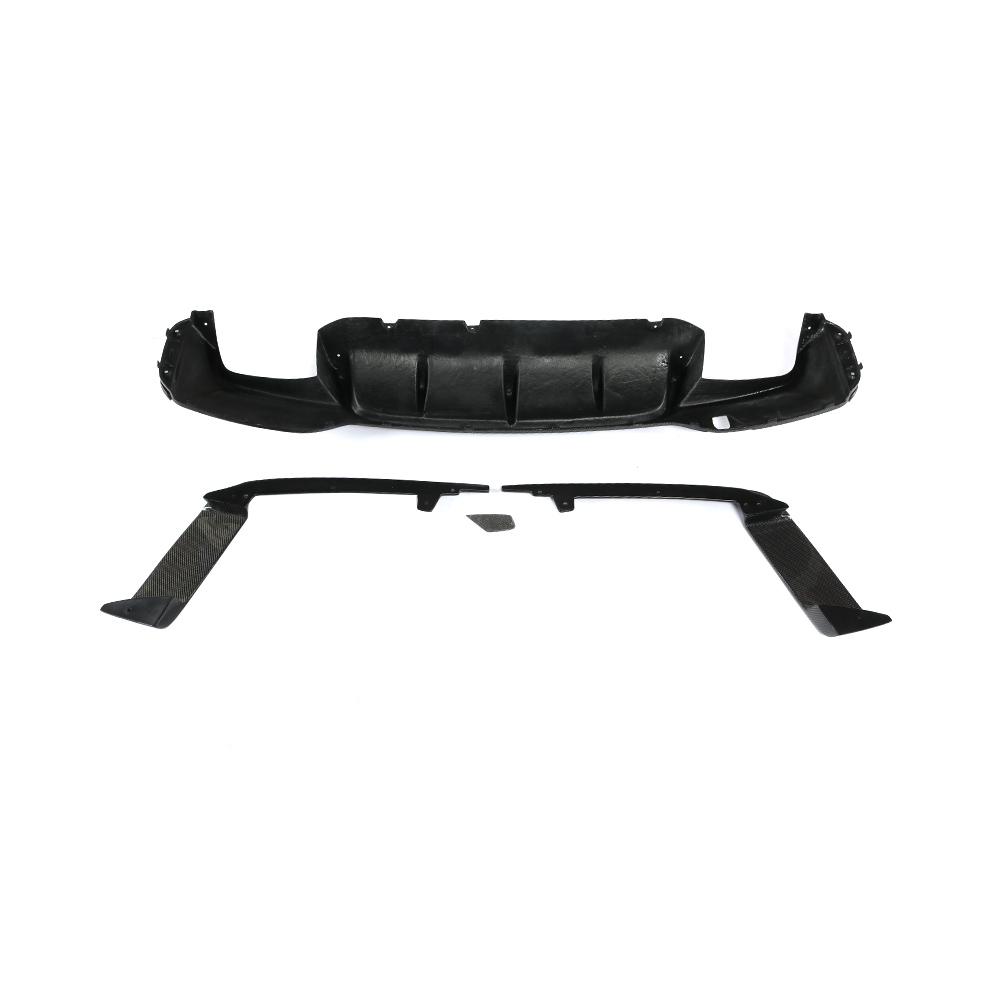 Rear Bumper Diffuser Carbon Fiber V4 (2017-2020, M-Sport) for BMW 5 Series G30/31 2017-2023 - image 4