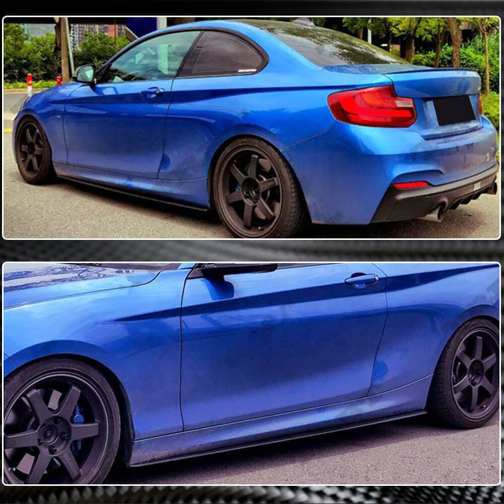 Side Skirt Extensions (for M-Sport, Carbon) for BMW 2 Series F22/23 2014-2021 - image 4