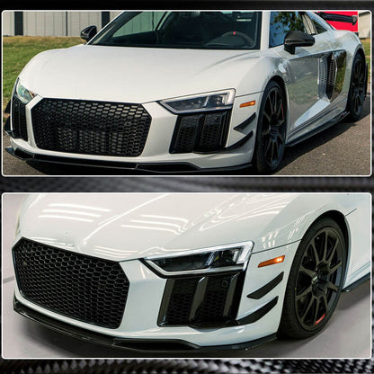 Front Bumper Lip Carbon Fiber V1 for Audi R8 2015- - image 4