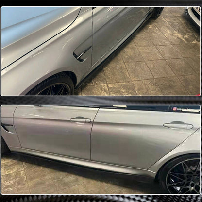 Side Skirts Carbon Fiber V2 (for F82) for BMW 4 series F-32 2012-2020 - image 4
