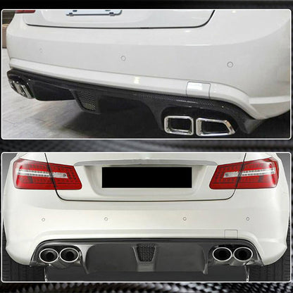 Rear bumper diffuser (for E63 AMG 2009-2013, Carbon) for Mercedes E-class coupe C207 2010-2017 - image 4