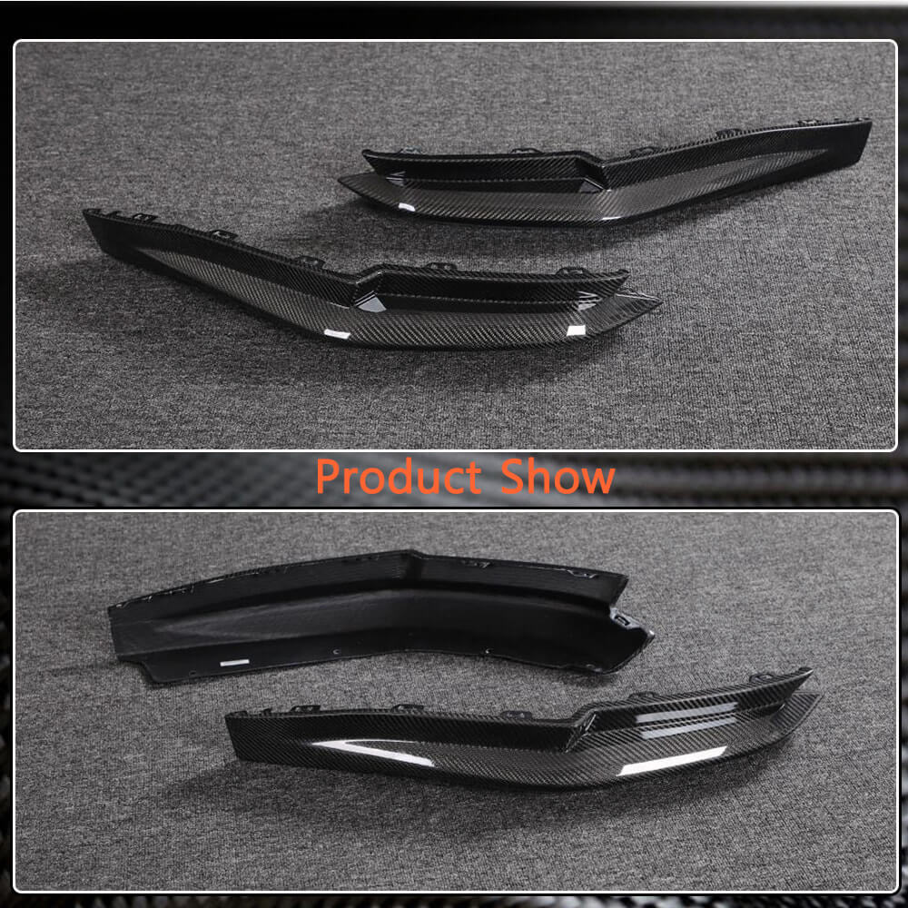 Rear Bumper Splitters Replacement Style Carbon Fiber V3 (for G80) for BMW 3 series G20/21 2018- - image 4