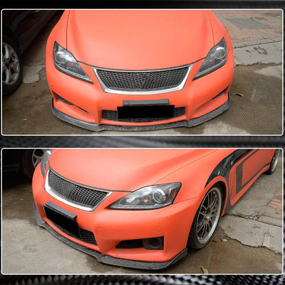 Front Bumper Lip Spoiler (for F 2011-2013, Carbon) for Lexus IS 2005-2013 - image 4
