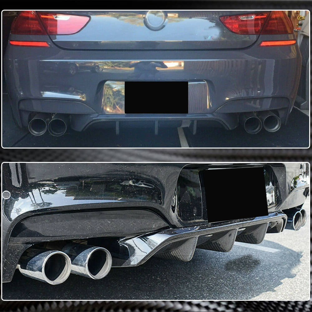 Rear Bumper Diffuser V2 (for M6, Carbon) for BMW 6 Series F12/F13/F06 2011-2018 - image 4