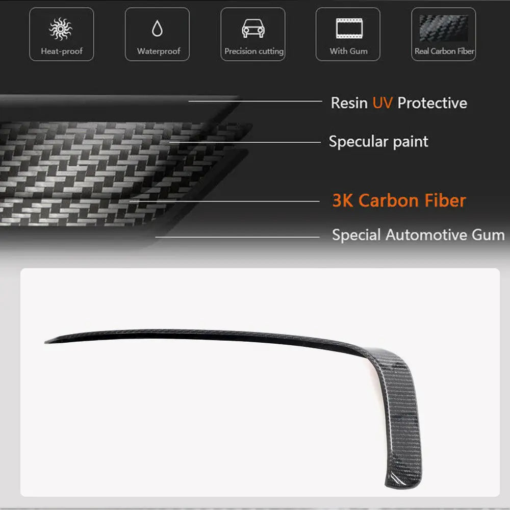 Covers on the rear bumper (2021-2024, Carbon) for Zeekr 001 - image 4