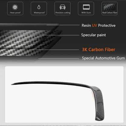 Covers on the rear bumper (2021-2024, Carbon) for Zeekr 001 - image 4