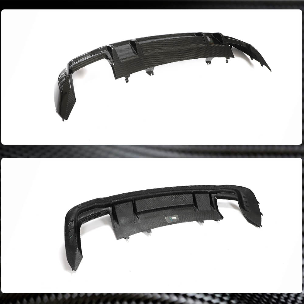 Rear bumper diffuser V1 (for S-Line, Carbon) for Audi A4 B10 2024- - image 4