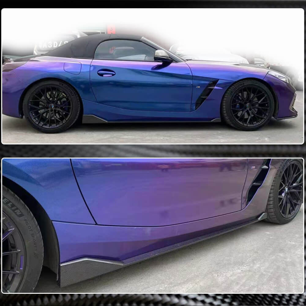 Side Skirt Extensions (for M-Sport, Carbon) for BMW Z4 (G29) 2018- - image 4