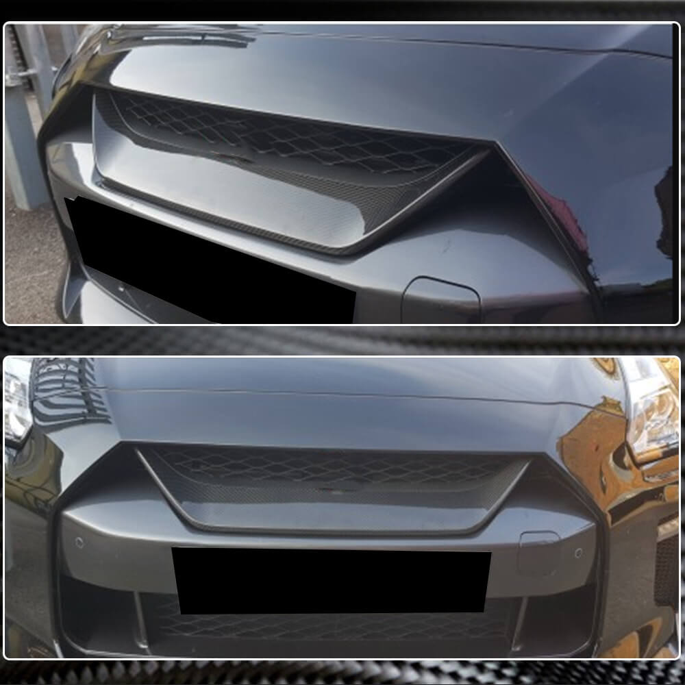 Grille Cover (2017-2019, Carbon) for Nissan GT-R 2008-2025 - image 4