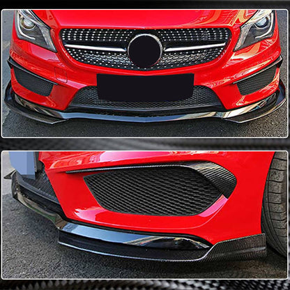Covers on the front bumper (for Base SD 2013-2016, Carbon) for Mercedes CLA C117 2013-2019 - image 4