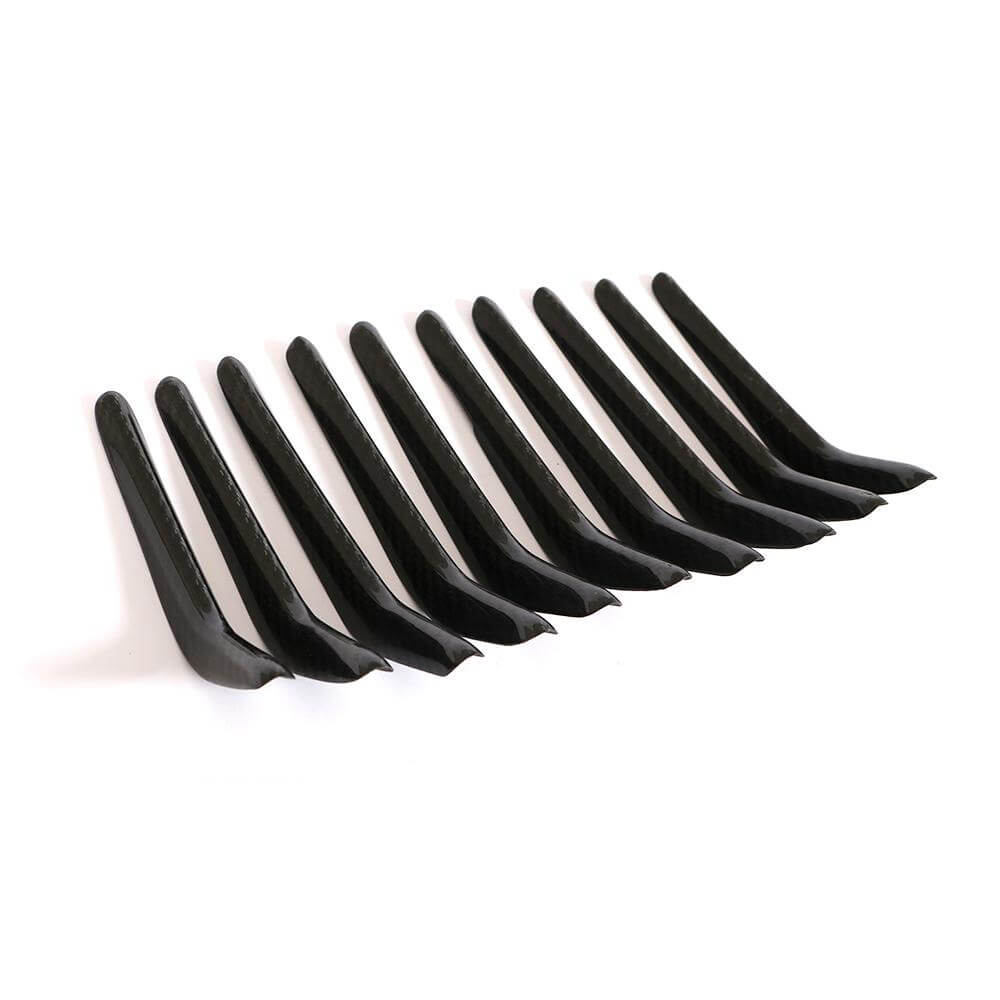 Front Grille Covers (for Base/S/S Q4 2018-2020, Carbon) for Maserati Ghibli 2013-2023 - image 4