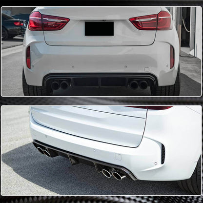 Rear Bumper Diffuser Carbon Fiber V2 (for F85) for BMW X5 F-15 2013-2018 - image 4