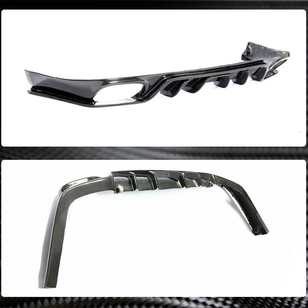 Rear bumper diffuser (2009-2013, Carbon) for Porsche Panamera 2009-2016 - image 4