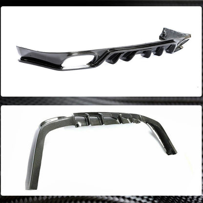 Rear bumper diffuser (2009-2013, Carbon) for Porsche Panamera 2009-2016 - image 4
