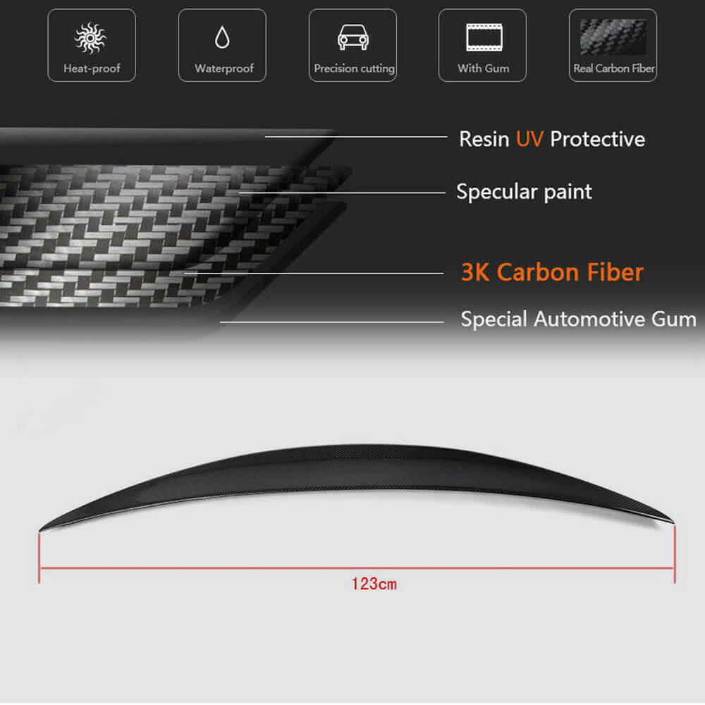 Rear Spoiler (Convertible, 2011-2013, Carbon) for Maserati GranTurismo 2007-2019 - image 4