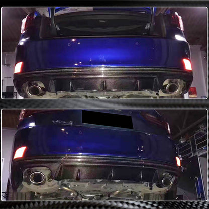 Rear Bumper Diffuser V2 for Base/F-Sport 2013-2016, Carbon for Lexus IS 2013- - image 4