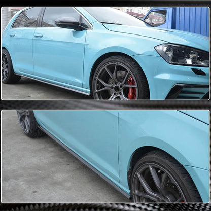 Side Skirts (for R/R-Line 2017-2020, Carbon) for Volkswagen Golf 7/E-Golf 2012-2020 - image 4