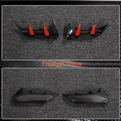 Rear bumper covers (for A45 AMG 2021-2023, Carbon) for Mercedes A-сlass W177 2018- - image 4