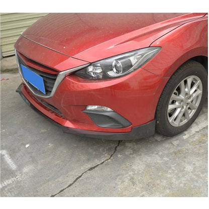 Front Bumper Lip Spoiler (2014-2016, Carbon) for Mazda 3 2013-2019 - image 4
