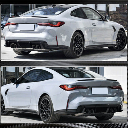 Rear Bumper Splitters Carbon Fiber V2 (for G82/G83) for BMW 4 series G22/23/26 2020- - image 4