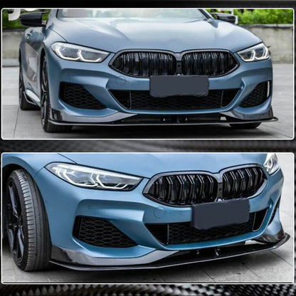 Front Bumper Lip V1 (for M-Sport, Carbon) for BMW 8 Series G14/G15/G16 2018- - image 4