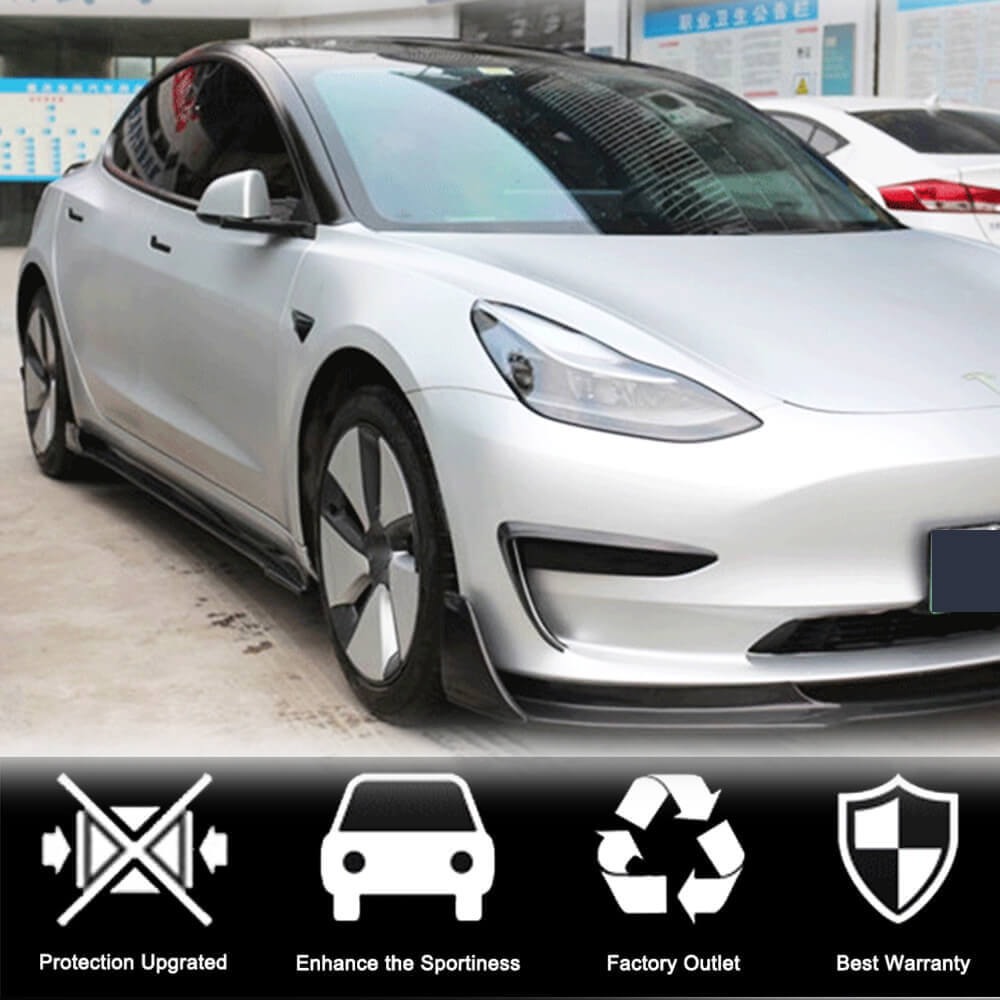 Door Sill Covers V2 (2017-2023, Carbon) for Tesla Model 3 2017- - image 4