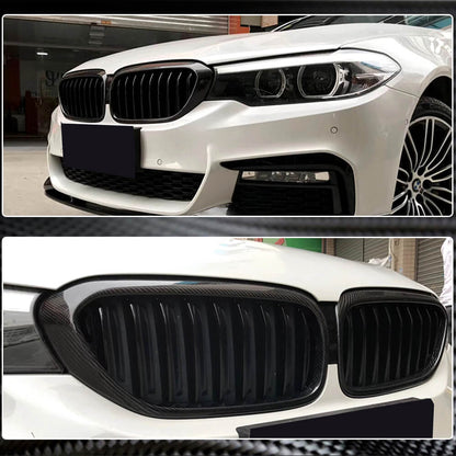 Grilles M-Look V2 (2017-2020, Carbon) for BMW 5 Series G30/G31 2017-2023 - image 4