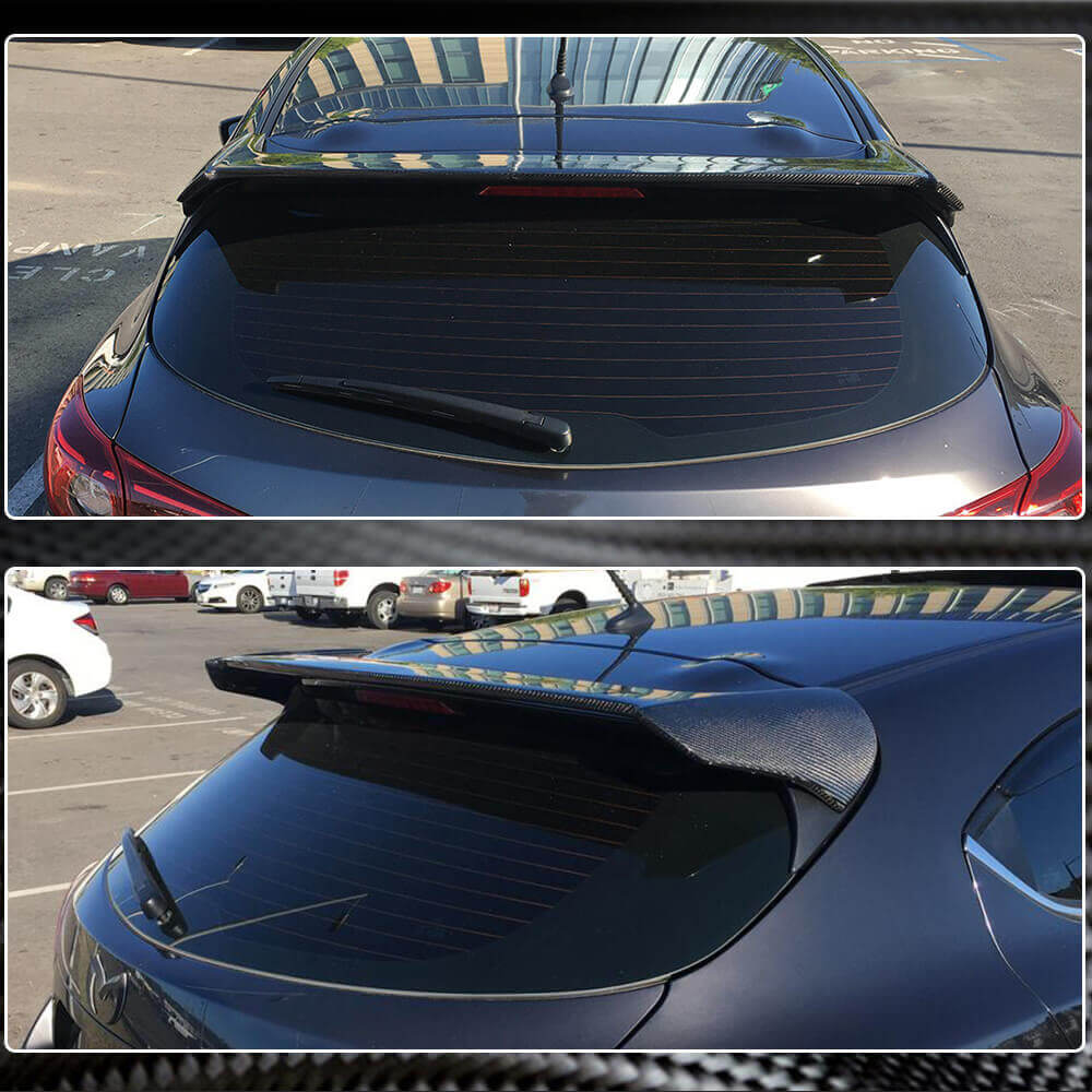 Spoiler V1 (HB, Carbon) for Mazda 3 2013-2019 - image 4