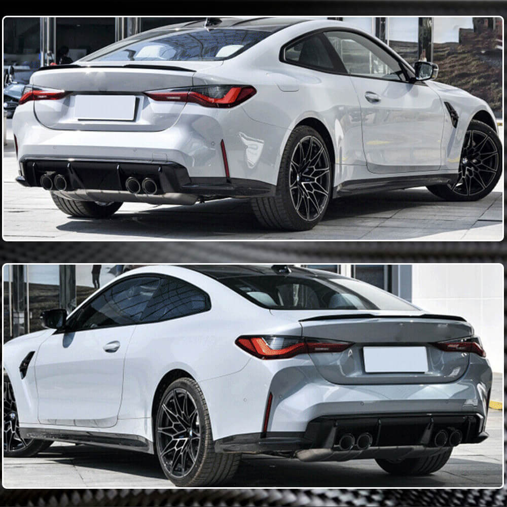 Rear Bumper Splitters Dry Carbon Fiber V1 (for G82/G83) for BMW 4 series G22/23/26 2020- - image 4