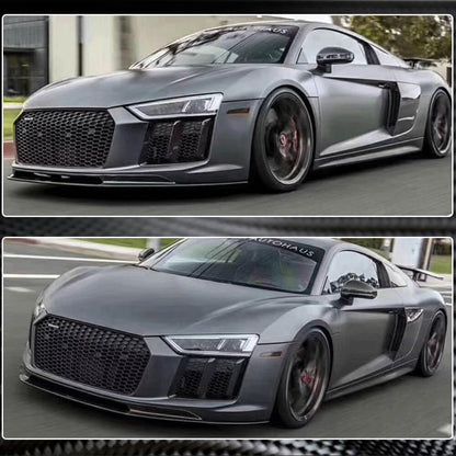 Front Bumper Lip Dry Carbon Fiber for Audi R8 2015- - image 4
