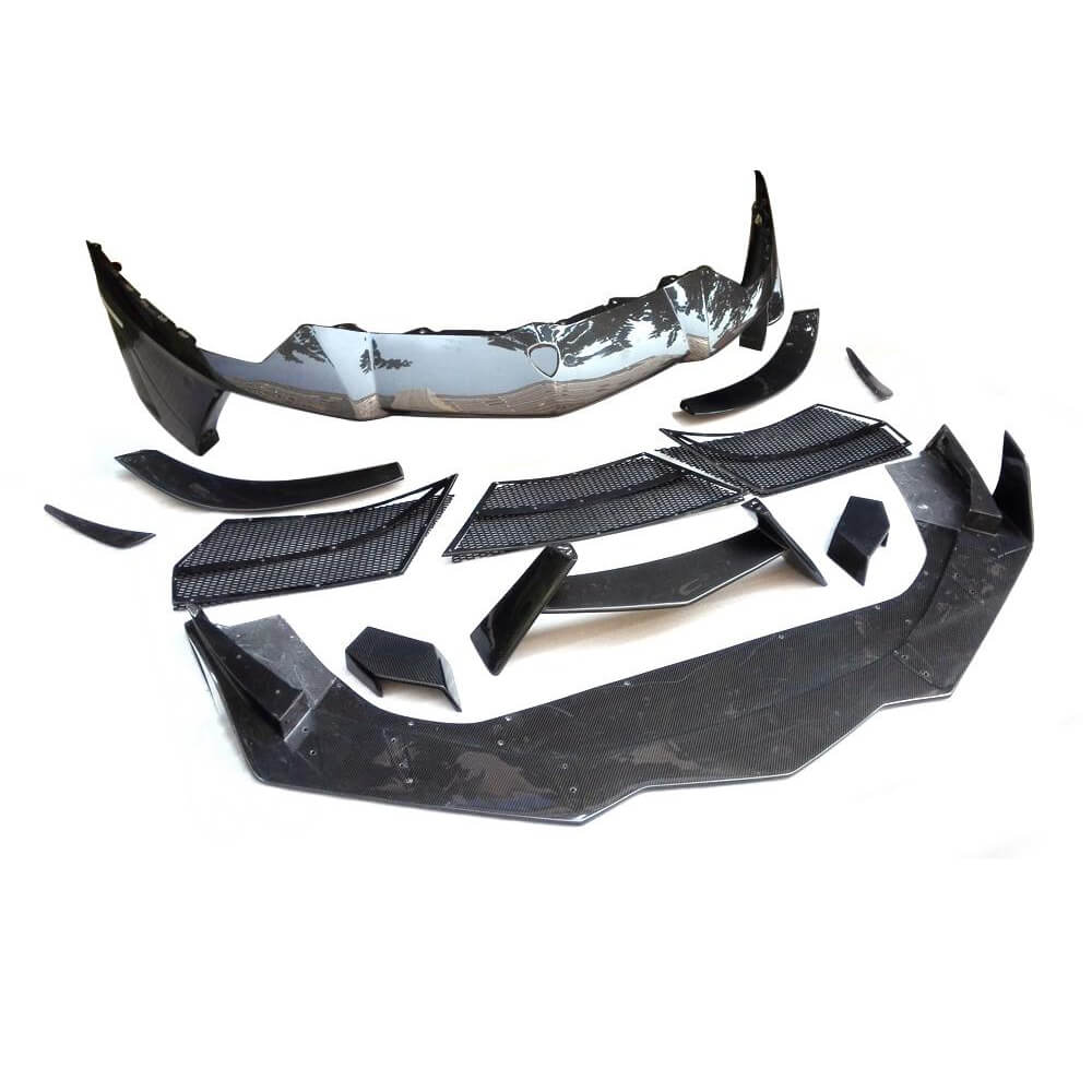 Front Bumper Lip Carbon Covers for Lamborghini Aventador 2011-2022 - image 4